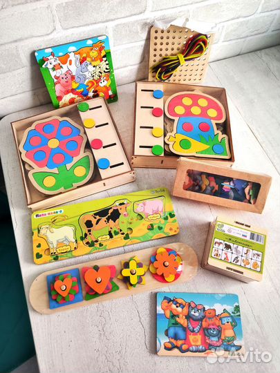 Развивающие игры новые, пазлы, игрушки пакетом