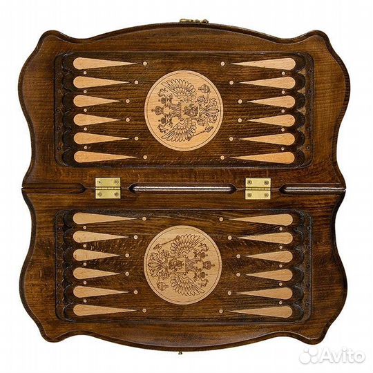 Нарды резные Командирские 40 х 40 см бук Армения 62503