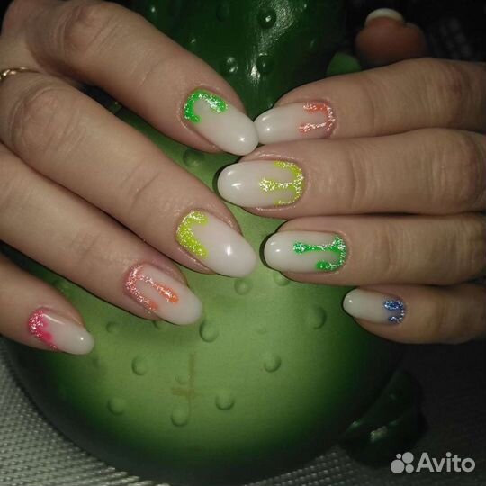 Маникюр, покрытие гель лак, наращивание