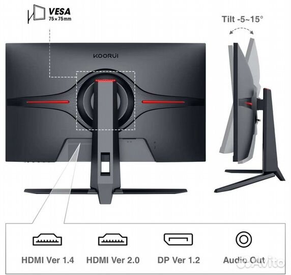 Игровой монитор 2К/144гц/1мс/27 дюйма Новый