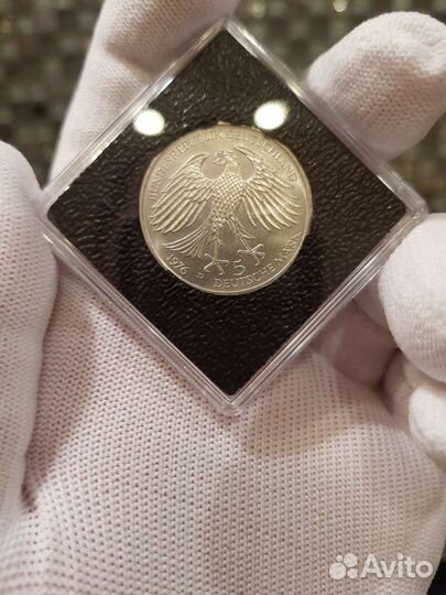5 марок 1976 фрг идеальная