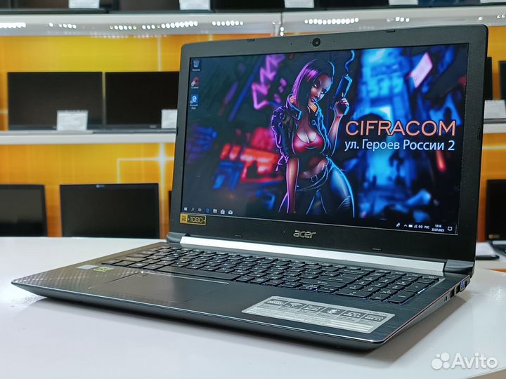Игровой Acer 15.6''FullHD Core i7 8Th 16Gb GTX1050