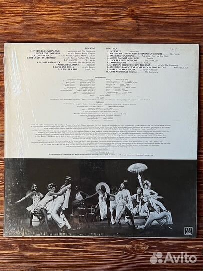 LP Guys and Dolls Broadway мюзикл винил