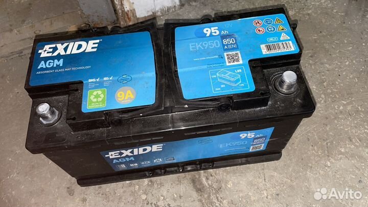 Аккумулятор exide EK950