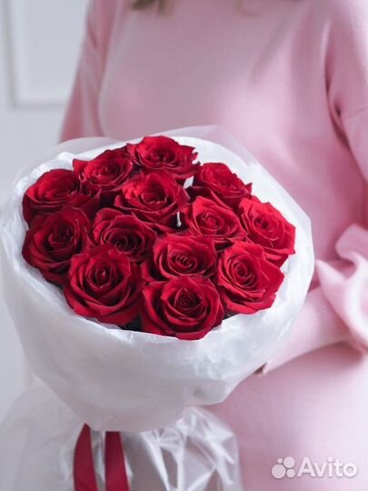 Букет красных роз