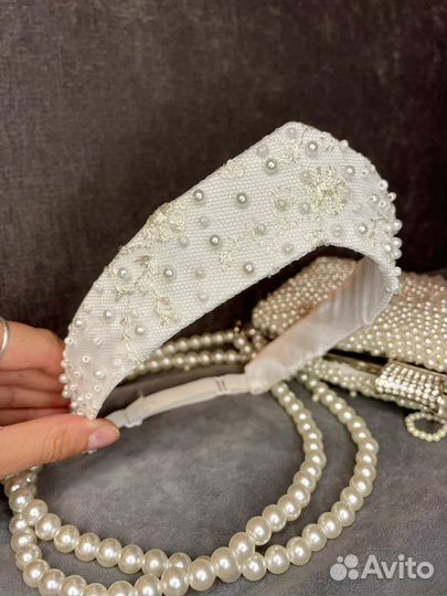 Кокошник современный свадебный диадема