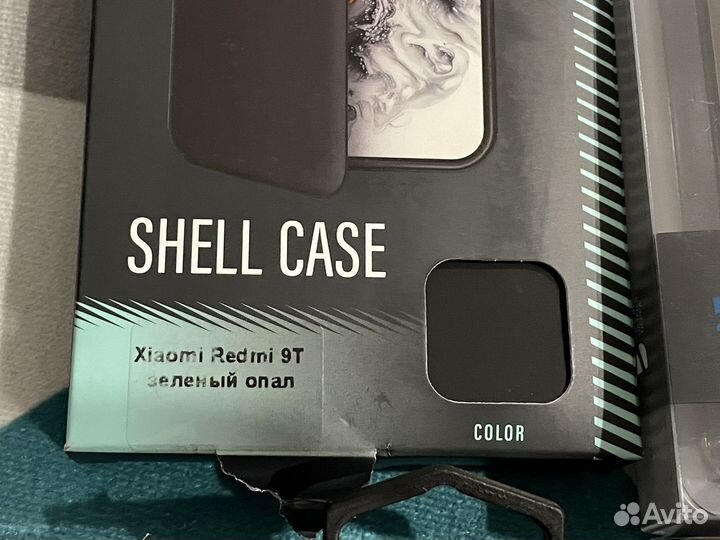 Чехол книжка на xiaomi redmi 9t note 10 10s новый