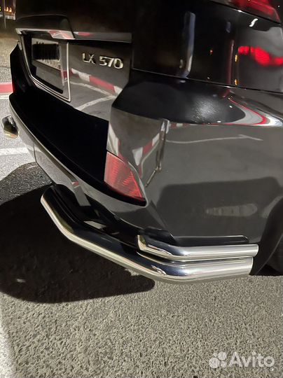Защита бампера на Lexus LX570