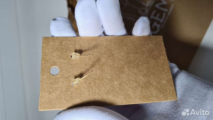 Серьги с кварца (агат зелёный)