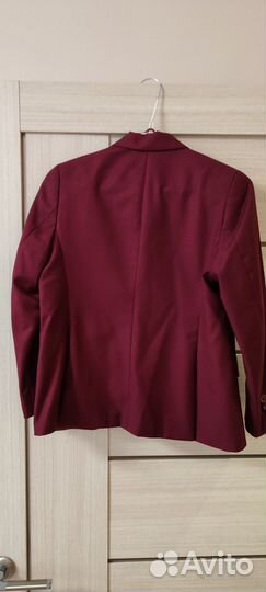 Пиджак бордовый школьный для мальчика