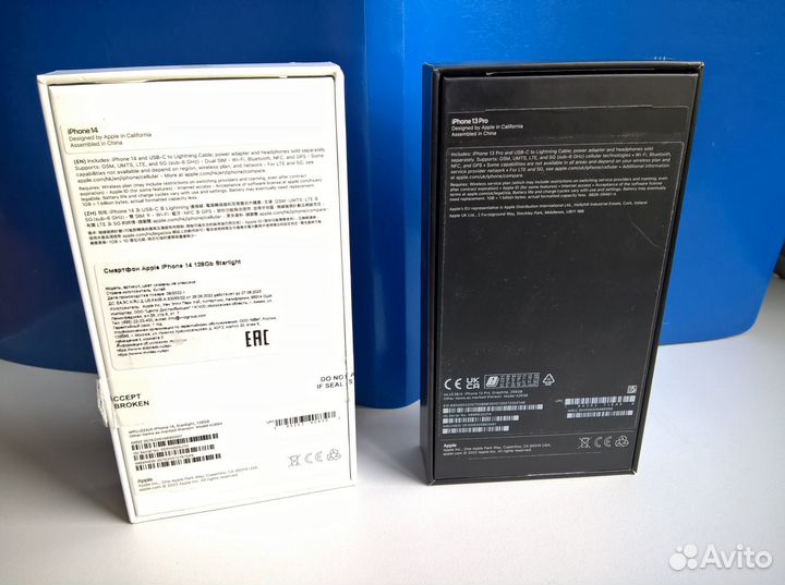 Коробки для iPhone 13 PRO. iPhone 14.128 gb