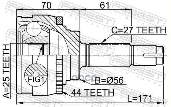 ШРУС наружный к-кт Nissan Primera Wagon W10 90-96