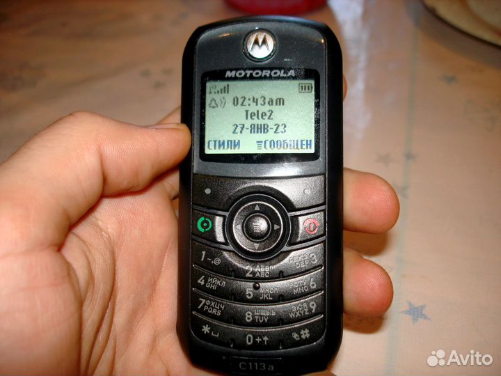 Супер Motorola c113a Батарея 2 дня