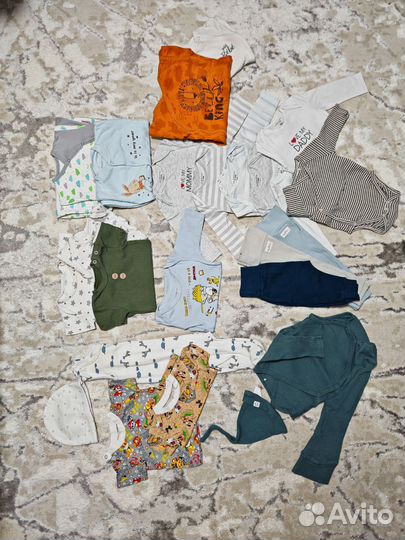 Пакет одежды на мальчика 62-68 74