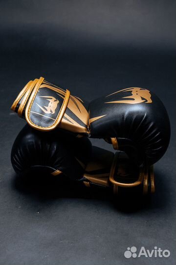 Перчатки для мма Venum 3.0 черно - золотой