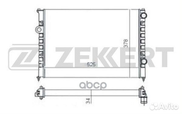 Радиатор охл. дв. VW Passat III IV 93- mk1053