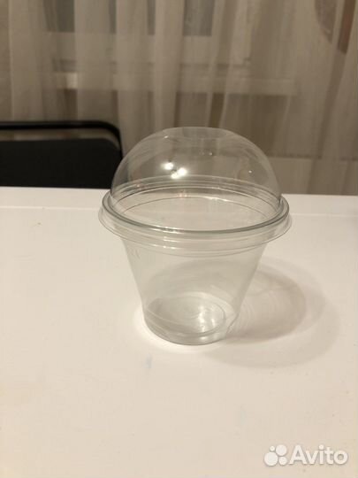 Стаканы одноразовые пластиковые с крышкой шейкеры