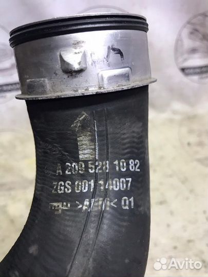 Патрубок интеркулера ом 646 Мерседес w209