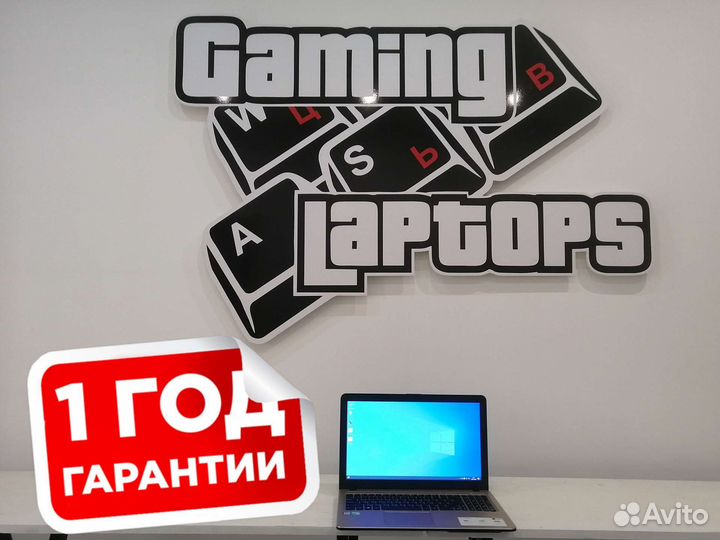 Игровой ноутбук asus Full HD i3-6006U/MX110 2Gb