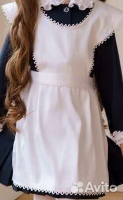 Белый школьный фартук