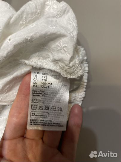 Кроп-топ шитье H&M размер xs в состоянии нового