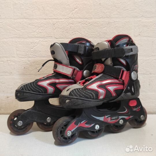 Ролики детские раздвижные 29-33 размер бу