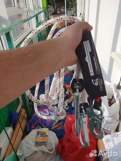 Строп страховочный vento двойной с регулировкой дл