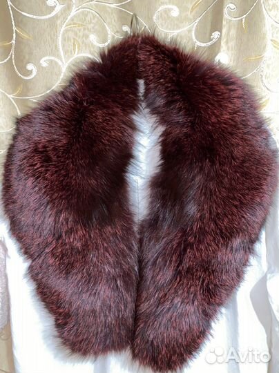 Меховой воротник песец