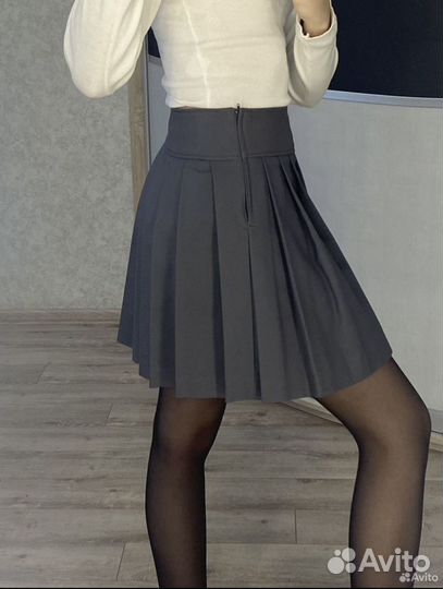 Юбка школьная серая Gulliver