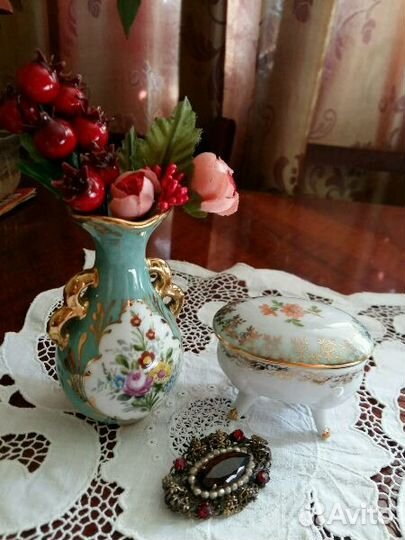 Шкатулка вазочка фарфор гдр подарок