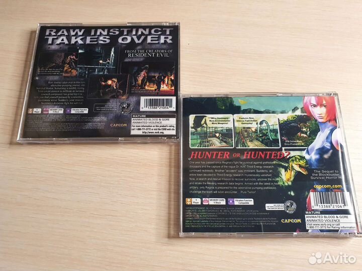 Dino crisis Collection ps1 ps one Playstation пс1