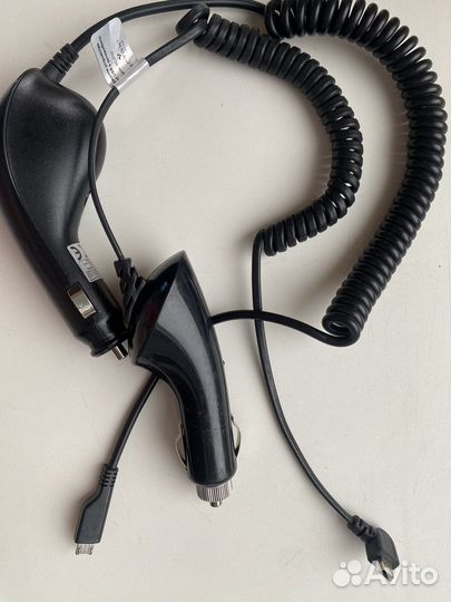 Автомобильная зарядка mini usb и micro usb