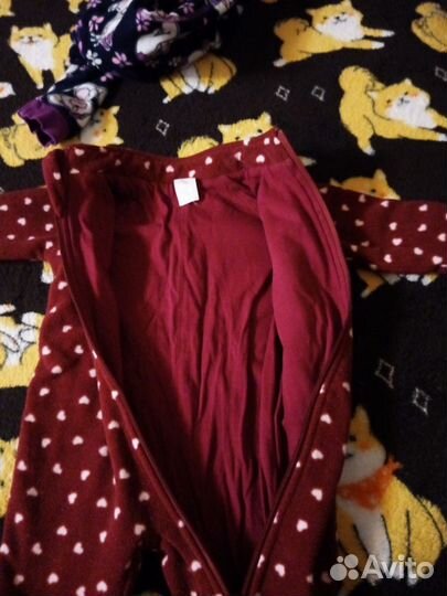 Тёплый костюм на девочку 74