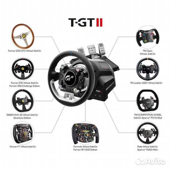 Руль ThrustMaster T-GT II черный