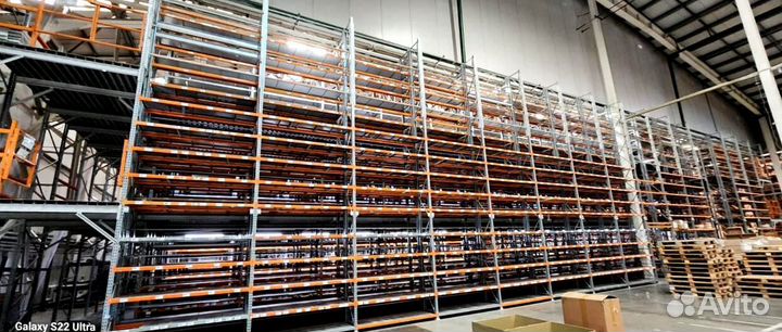 Складские стеллажи металлические Полиметалл б/у ло