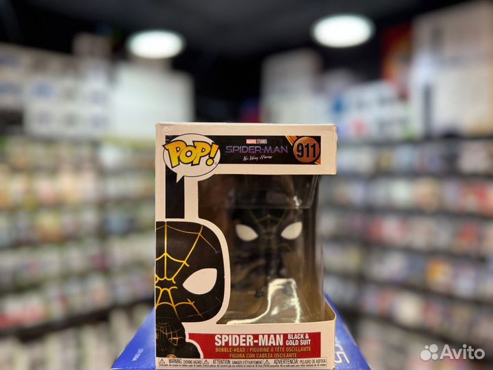 Фигурка Funko POP Человек-Паук в черно-золотом кос