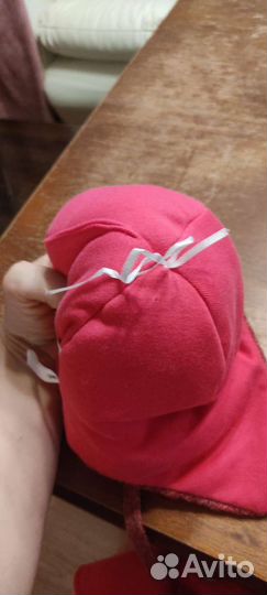 Шапка с помпоном для девочки 50 52