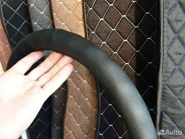 Оплетка на руль универсальная в асс. М размер