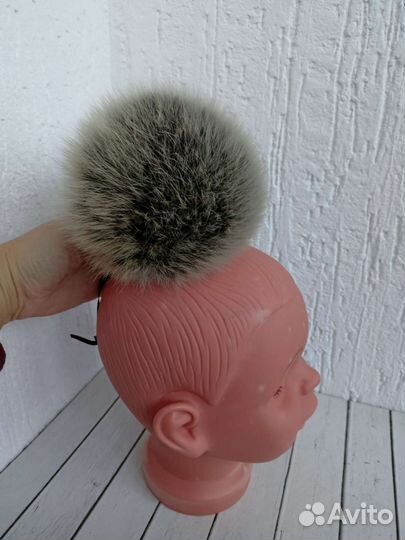 Помпоны из натурального меха