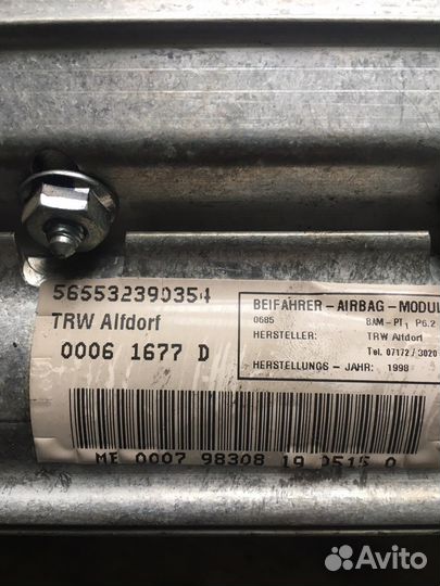 Подушка безопасности в торпедо Mercedes S430L W220