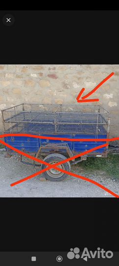 Клетка - на легковой прицеп для перевозки птиц