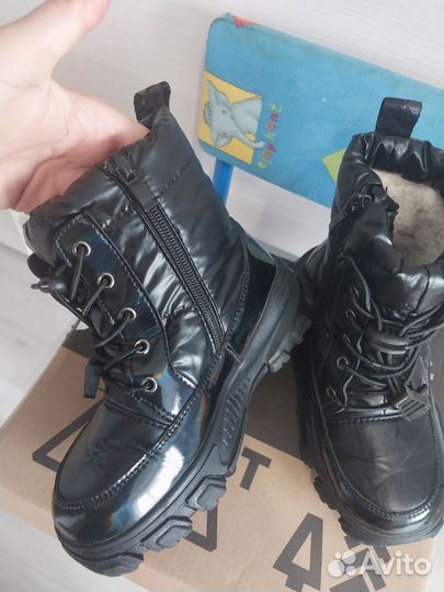 Ботинки зимние на девочку 28