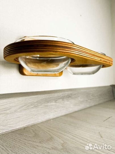 Миска для животных настенная 2х300мл Moule Pets