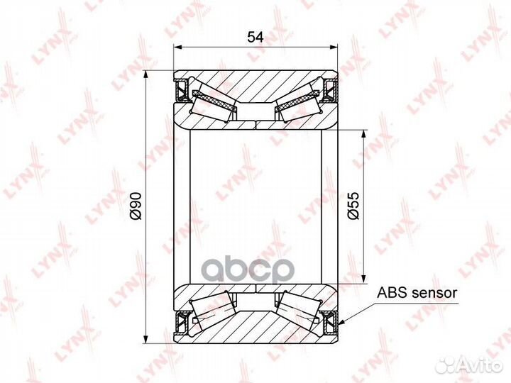 Подшипник ступицы lynxauto WB-1290 WB-1290 lynx