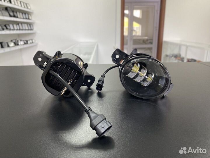 Диодные LED птф 2 режима на Nissan (AL)