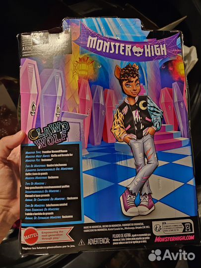 Кукла Monster High Clawd Wolf Draculaura ghoulia