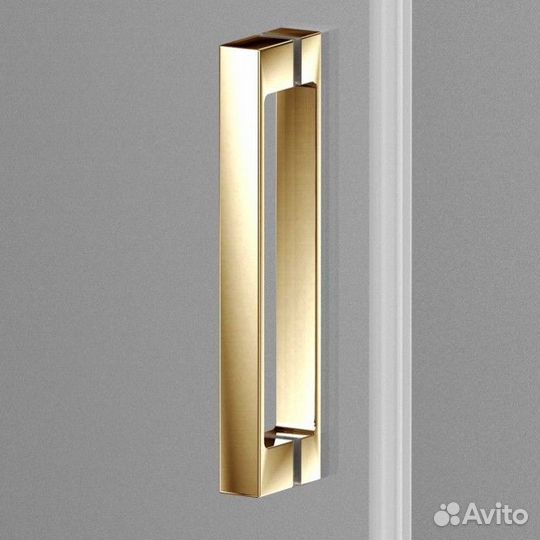 Душевая дверь Vincea Alpha VDS-3AL 130х190 см, брашированное золото