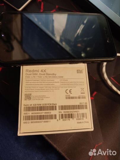 Xiaomi Redmi 4X, 3/32 ГБ