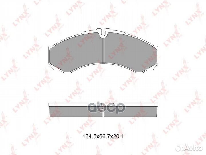 Колодки тормозные дисковые зад BD2833 lynxauto