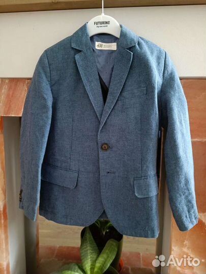 Классный льняной пиджак 